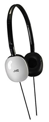 JVC Flats Lichtgewicht On-Ear Hoofdtelefoon Compatibel met iPhone en Android Apparaten - Wit