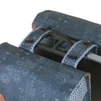 Basil bohème dubbele fietstas - groen, waterafstotend, 35l, mik-systeem - thumbnail