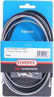 Elvedes Universele remkabelkit 1700mm / 2250mm verzinkt - zwart (op kaart) - thumbnail
