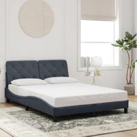 Bedframe zonder matras 120x200 cm fluweel donkergrijs - thumbnail
