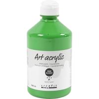 Creativ Company Acryl verf, semi-glanzend, dekkend, medium green, 500 ml/ 1 fles - thumbnail