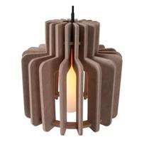 Lucide ROLLO - Hanglamp - 1xE27 - Taupe - thumbnail