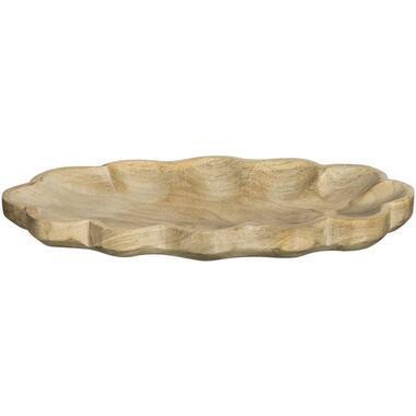 Deco Plateau Scallop - naturel - 2,5x28x14,5 cm - Leen Bakker