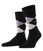 Burlington 2-paar heren sokken - Cadeau verpakking - Gift Box - Katoenen sokken met ruit print - thumbnail