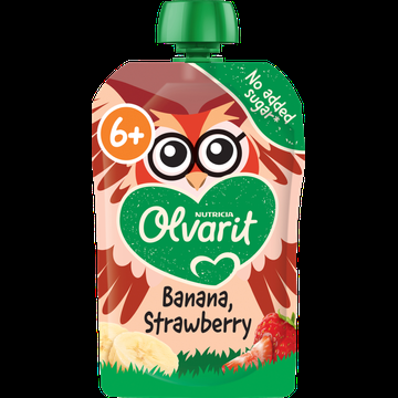 Olvarit Knijpfruit Banaan Aardbei 6+ Maanden 100 g bij Jumbo