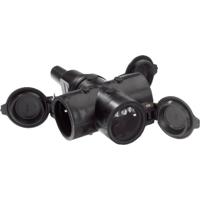 Bachmann 913.170 Koppeling met randaarde Rubber, Silicone 250 V Zwart IP44 - thumbnail