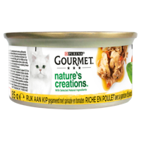 Purina Gourmet Nature&apos;s Creations met kip, spinazie, tomaat natvoer kat (24x85 g) 2 trays (48 x 85 g) - thumbnail