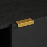 Salontafel 80x50x40 cm bewerkt hout zwart - thumbnail