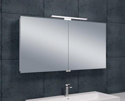 Spiegelkast Bright | 120x60 cm | 2 Deuren | Directe LED verlichting | Aluminium Spiegelkast Bright | 120x60 cm | 2 Deuren | Directe LED verlichting | Aluminium
