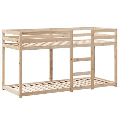 Stapelbedframe zonder matras massief grenenhout 90x190 cm