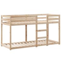 Stapelbedframe zonder matras massief grenenhout 90x190 cm - thumbnail