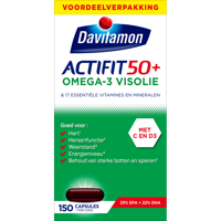 Davitamon Actifit 50 Plus Omega-3 Visolie Capsules - thumbnail
