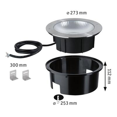 Paulmann Durea 260 94656 Vloerlamp (inbouw) LED 15 W RVS