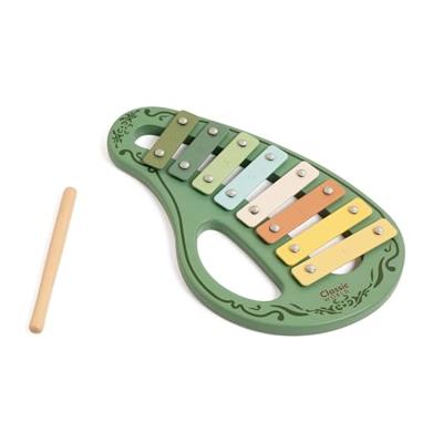 Classic World houten vintage xylofoon groen 2dlg.