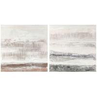 Schilderij DKD Home Decor 100 x 3,7 x 100 cm Abstract Stads (2 Stuks) - thumbnail