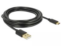 Delock 85209 USB 2.0-kabel Type-A naar Type-C 3 m - thumbnail