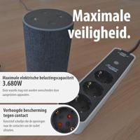 Brennenstuhl 1153230621 Stekkerdoos Zwart, Wit Randaarde stekker 1 stuk(s) - thumbnail