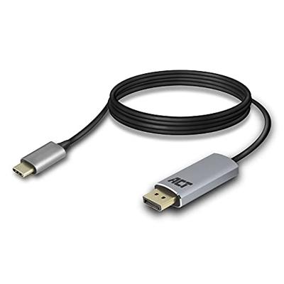 USB-C naar DisplayPort kabel 1,8m verguld ACT AC7035 USB-C naar DisplayPort kabel 1,8m verguld ACT AC7035