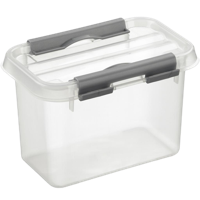 Sunware Q-line box 0,8 liter transp/metaal - thumbnail