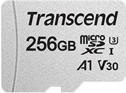 Transcend 300S-A 256GB microSDHC UHS-1 U3 met adapter - thumbnail