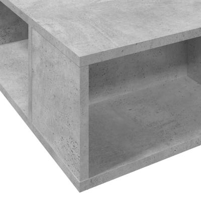 Bedframe bewerkt hout betongrijs 100x200 cm