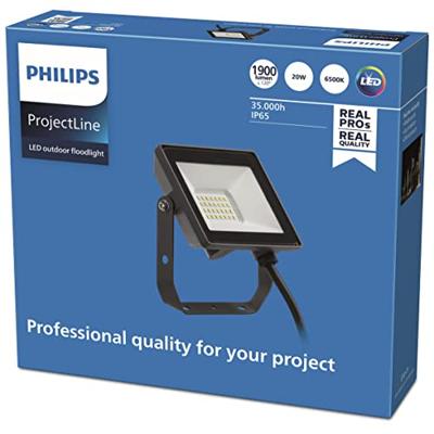 Bouwlamp Philips Proyector Zwart (6500 K) Bouwlamp Philips Proyector Zwart (6500 K)