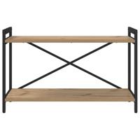 Boekenkast artisanaal eikenkleurig 80 x 30 x 48.5 cm - thumbnail