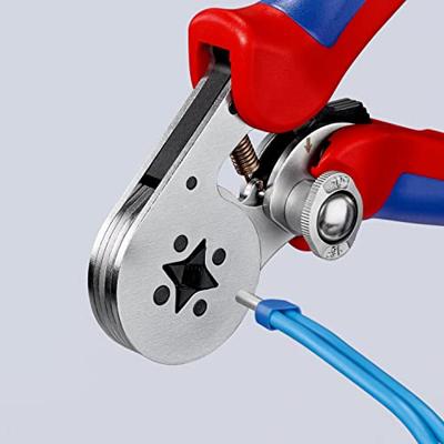 Knipex PreciForce® krimptang | Meer-componentengrepen | Gebruineerd | Lengte 220 mm | Zelfbedieningskaart/blister - 97 55 04 SB Knipex PreciForce® krimptang | Meer-componentengrepen | Gebruineerd | Lengte 220 mm | Zelfbedieningskaart/blister - 97 55 04 SB