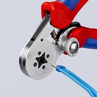 Knipex PreciForce® krimptang | Meer-componentengrepen | Gebruineerd | Lengte 220 mm | Zelfbedieningskaart/blister - 97 55 04 SB - thumbnail