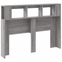 Hoofdeinde met LED 140x18,5x103,5 cm bewerkt hout grijs sonoma - thumbnail