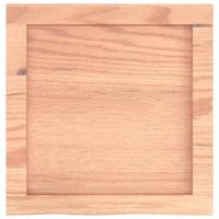 VidaXL Wastafelblad 40x40x(2-4) cm behandeld massief hout lichtbruin - thumbnail