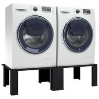 Wasmachine Pedestal 2 pcs Zwart 64 x 55 x 32.5 cm Staal - thumbnail