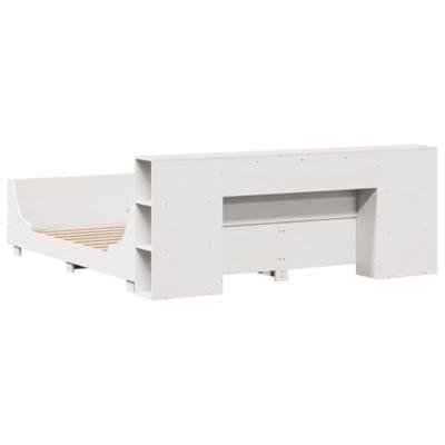 Bedframe zonder matras massief grenenhout wit 200x200 cm Bedframe zonder matras massief grenenhout wit 200x200 cm