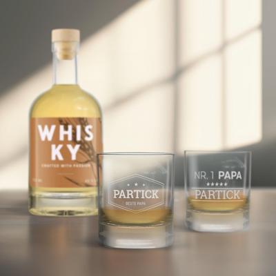 Whiskey cadeau - Gegraveerde glazen