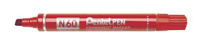 Pentel merkstift pen - afgeschuind N60B - rood - Q631352