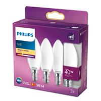 Philips LED 27217000 LED-lamp Energielabel F (A - G) E14 4.3 W = 40 W Warmwit (Ø x l) 3.5 cm x 9.7 cm 3 stuk(s) - thumbnail