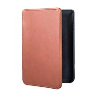 Lunso - Lederen sleepcover hoes - Kobo Nia (6 inch) - Cognac - thumbnail