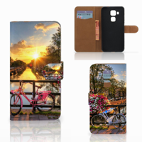Huawei Nova Plus Flip Cover Amsterdamse Grachten - thumbnail