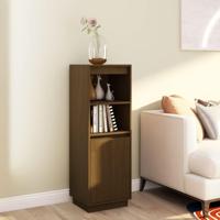 Hoge kast 37x34x110 cm massief grenenhout honingbruin - thumbnail