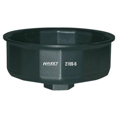 HAZET Oliefitersleutel 2169-6 · 1/2 inch (12,5 mm) vierkant hol · Buiten-16-kant-profiel · SW 86 mm