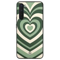 OnePlus Nord hoesje - Hart swirl groen - thumbnail