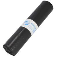 Vuilniszak 37 micron, ft 70 x 110 cm, 120 liter, zwart, rol van 25 stuks - thumbnail