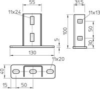 OBO Bettermann 6348874 Hoofdplaat Metaal 1 stuk(s) - thumbnail