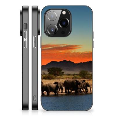 iPhone 14 Pro Dierenprint Telefoonhoesje Olifanten