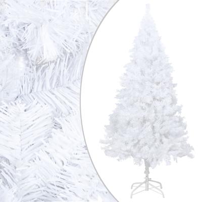 VidaXL Kunstkerstboom met dikke takken 240 cm pvc wit