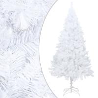 VidaXL Kunstkerstboom met dikke takken 240 cm pvc wit - thumbnail