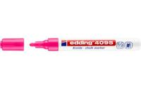 Krijtstift edding 4095 rond 2-3mm neon roze - thumbnail