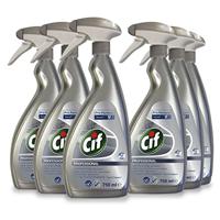 Cif roestvrij staal en glas reiniger, flacon van 750 ml - thumbnail