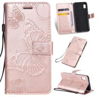 Gedrukt afdrukken Butterfly patroon horizontale Flip PU lederen draagtas met houder & kaartsleuven & portemonnee & Lanyard voor Galaxy A80 (Rose goud) - thumbnail