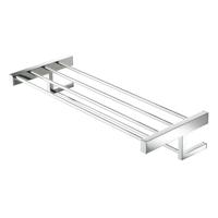 Geesa Modern Art Handdoekrek met planchet 62cm Chroom 913552-02 - thumbnail